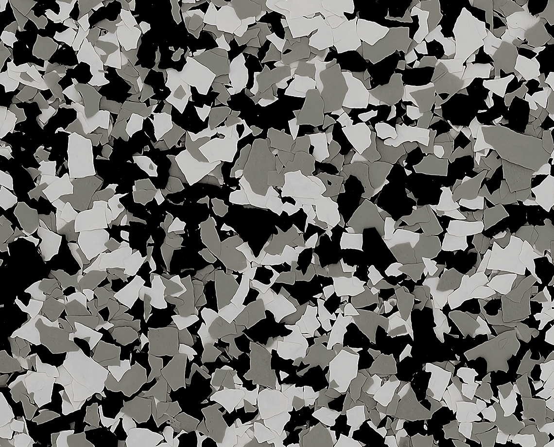 Domino epoxy flake color