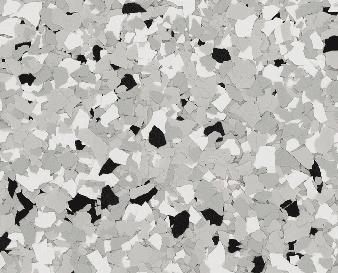 Feather Gray epoxy flake color