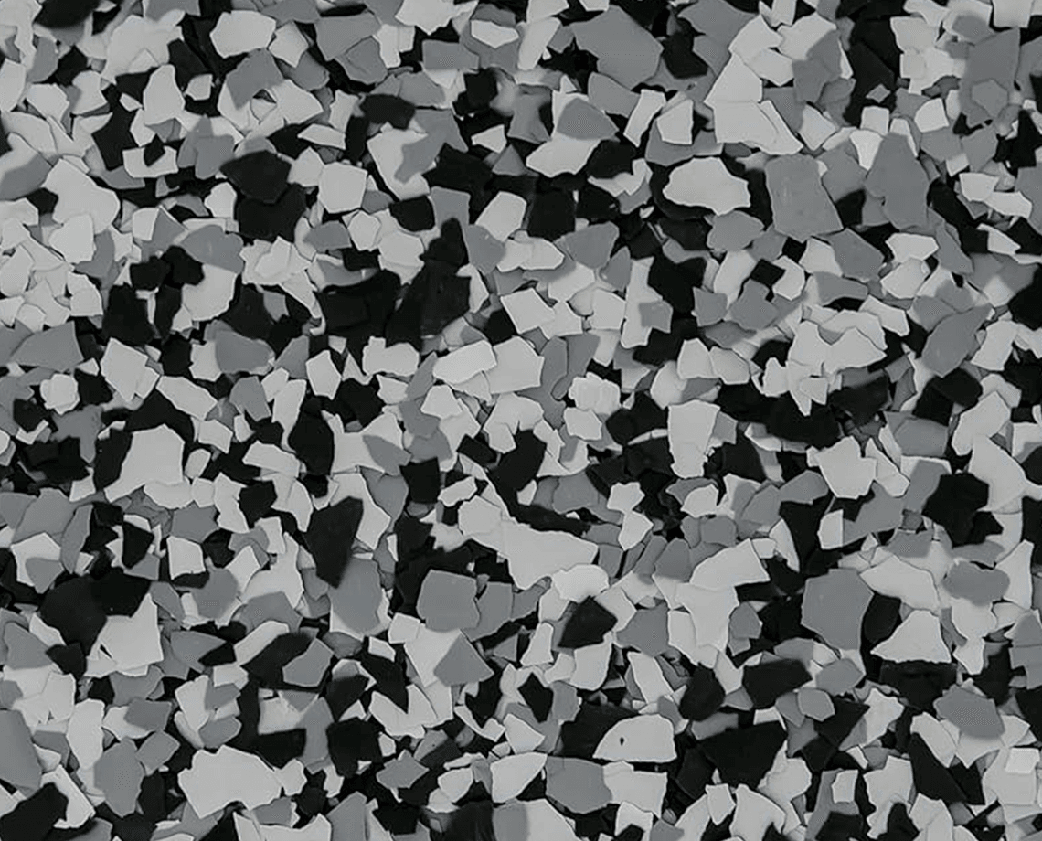 Glacier epoxy flake color