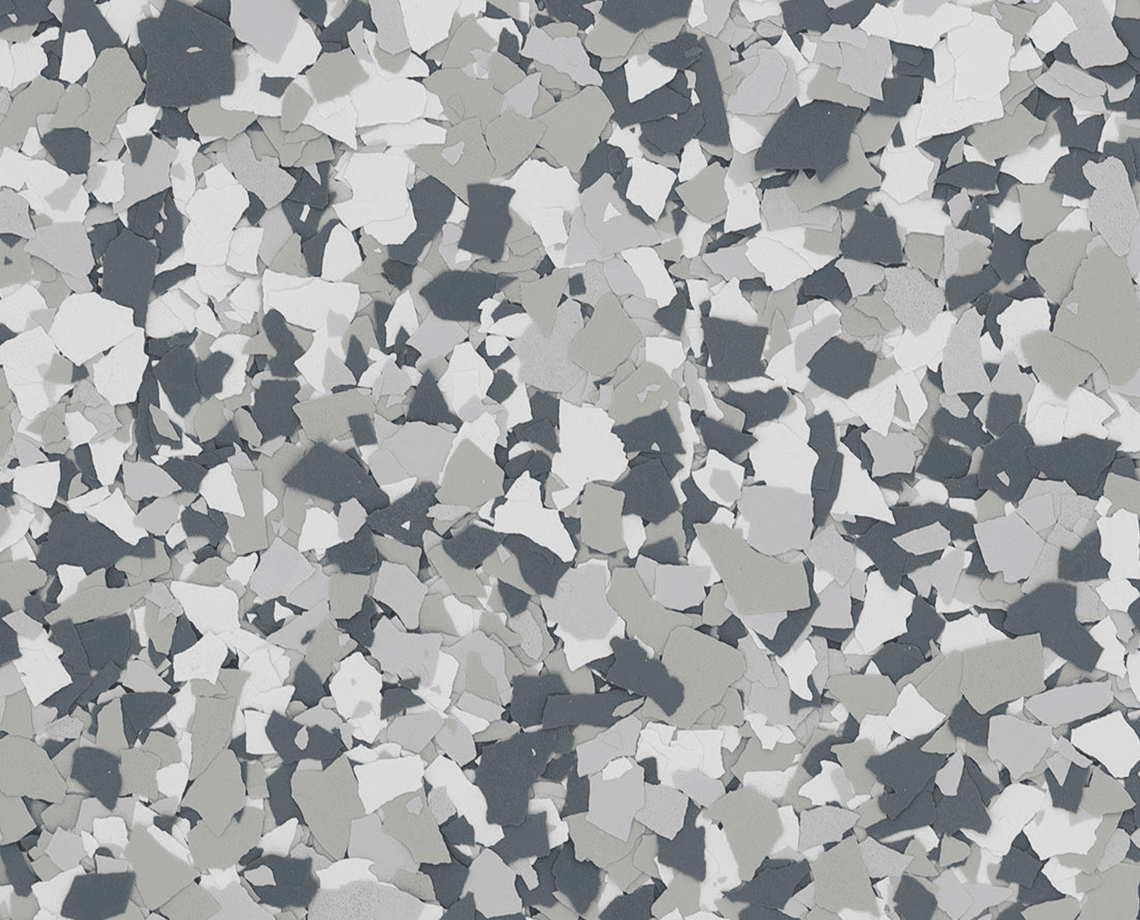 Gravel epoxy flake color