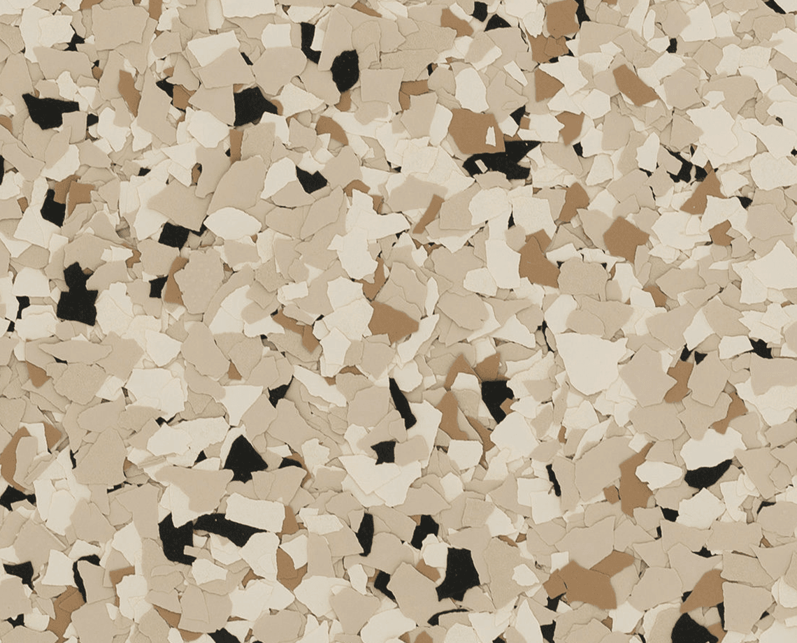 Shoreline epoxy flake color